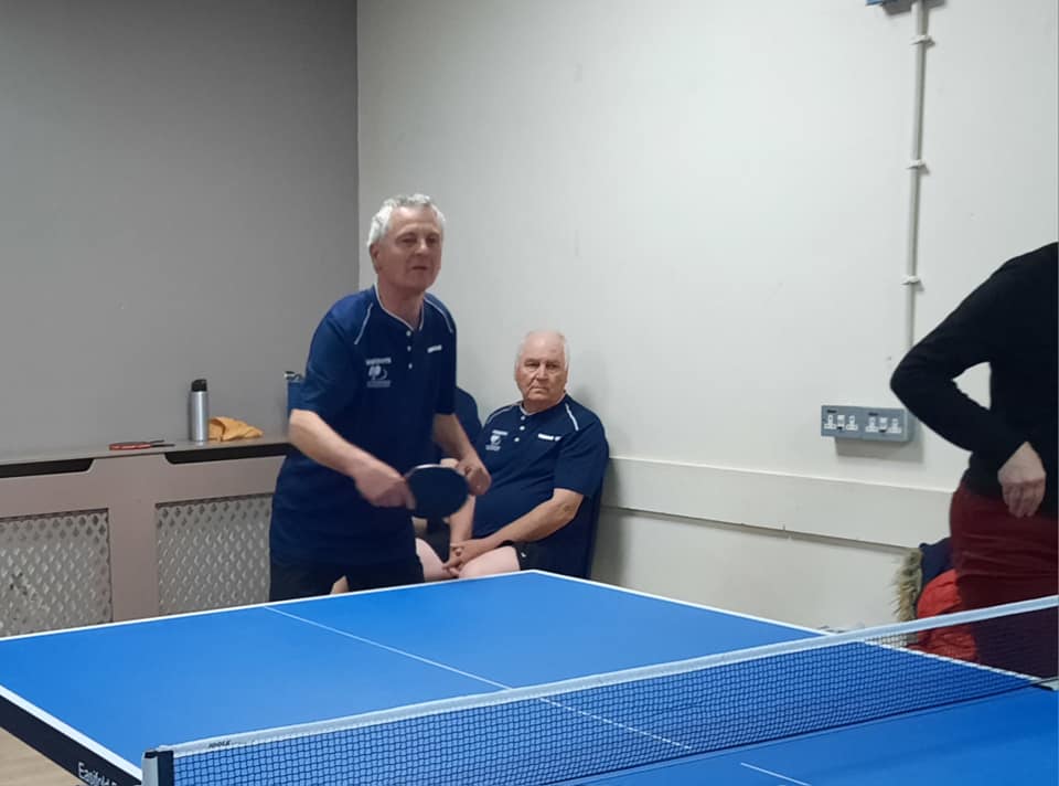 Andrew, a member of Warboys Table Tennis Club