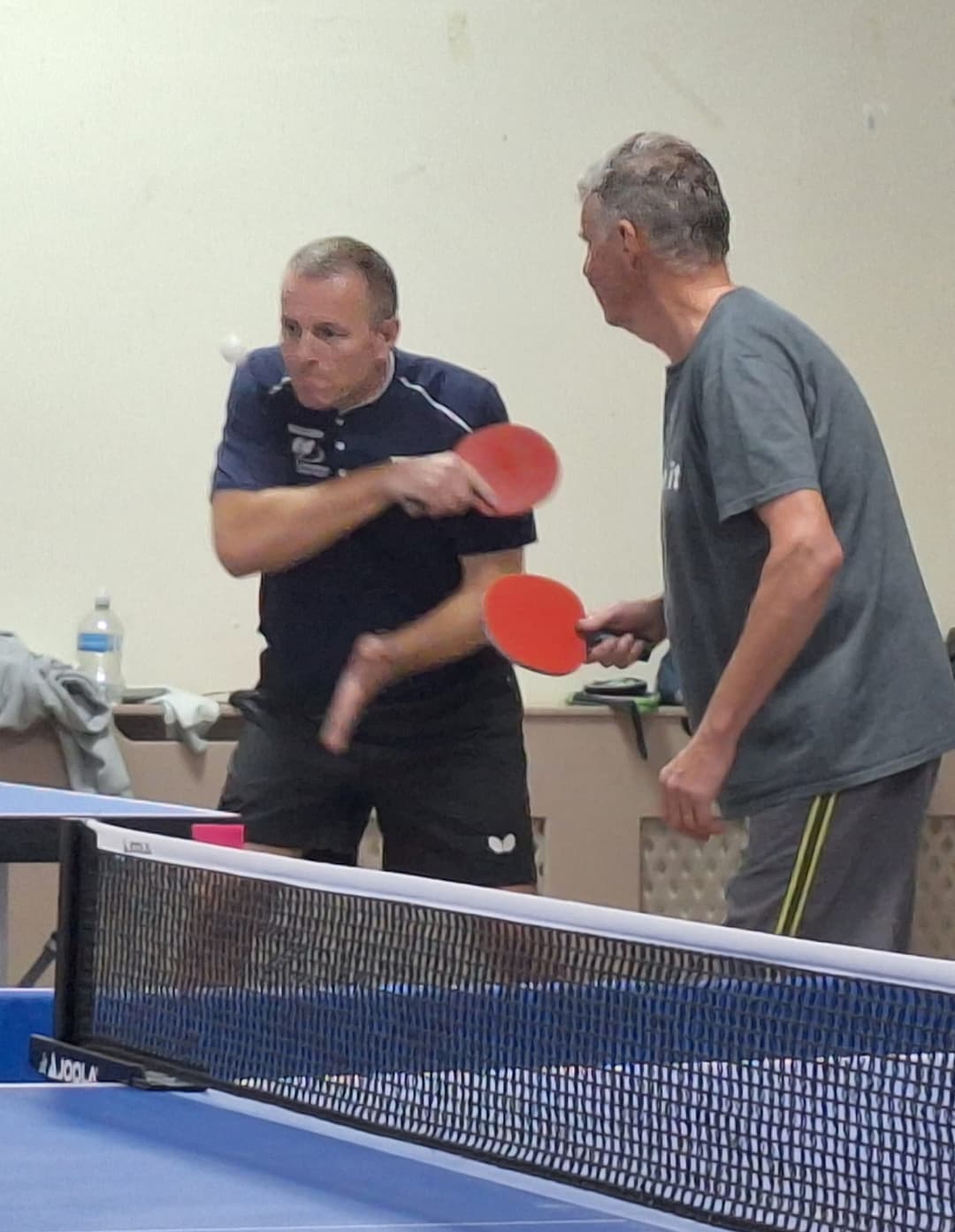 Colin and Richard, members of Warboys Table Tennis Club
