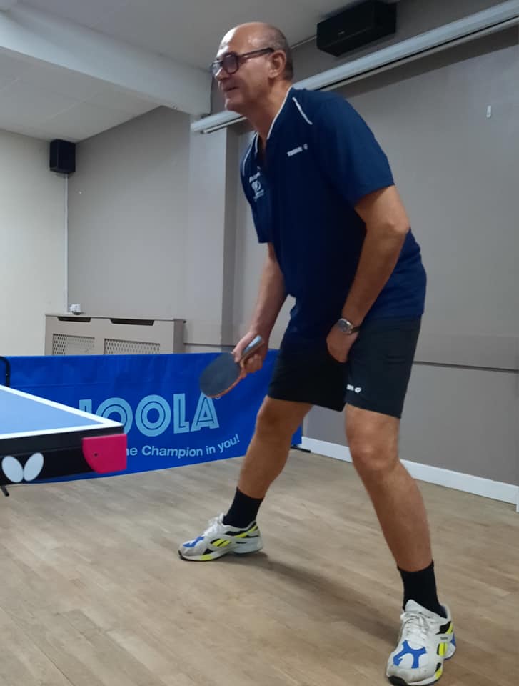 Martin, a member of Warboys Table Tennis Club