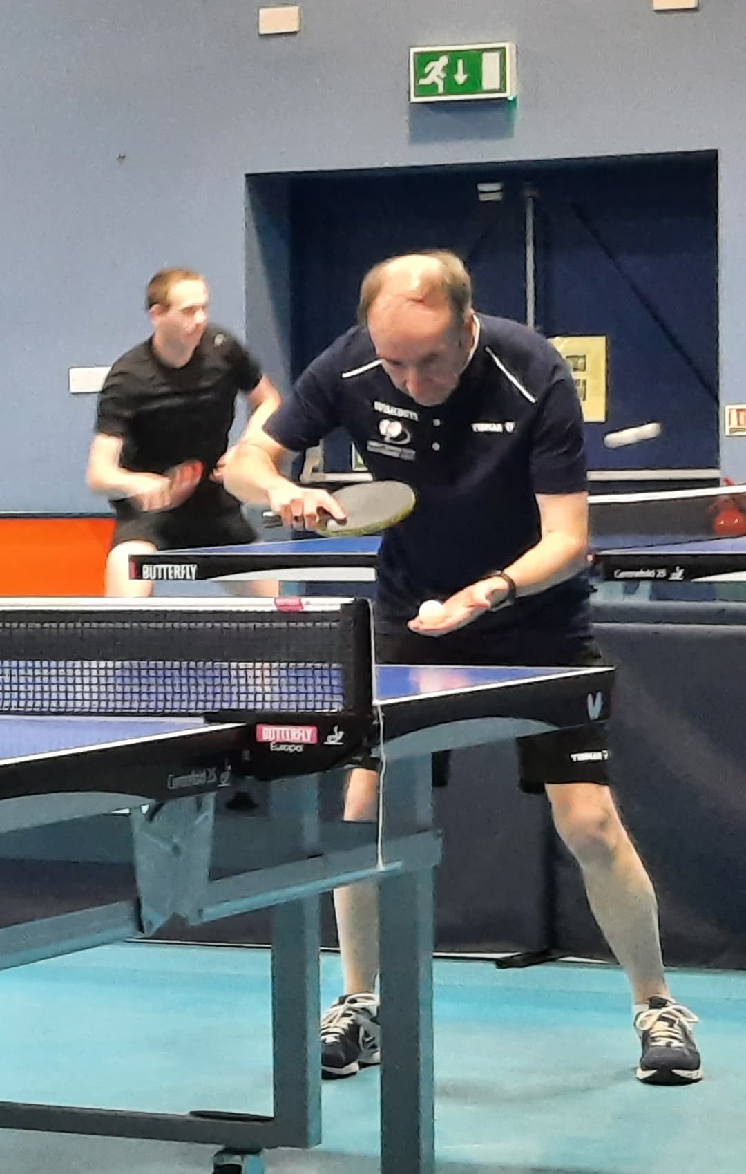 Tim, a member of Warboys Table Tennis Club